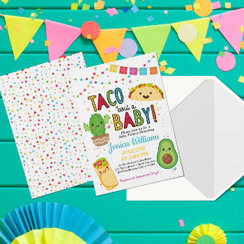 Fiesta Taco Bout A Baby Shower Invitation by YourMainEvent at Zazzle