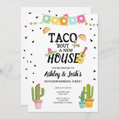Fiesta Taco Bout A New House Housewarming Party Invitation