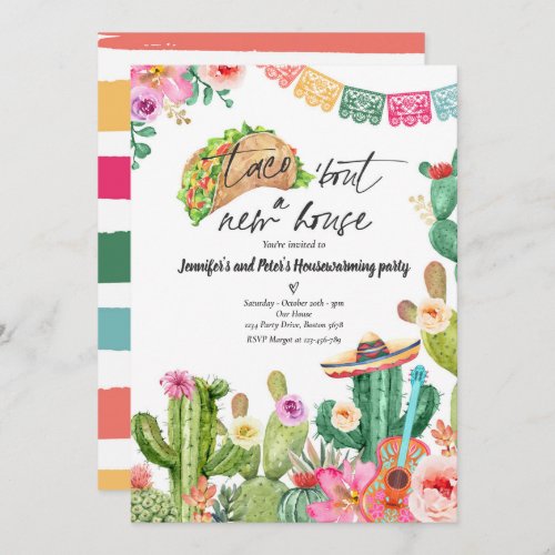  Fiesta Taco Bout A New House Housewarming Party Invitation
