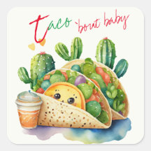 Fiesta Taco 'bout Baby Shower Cute Fun Modern