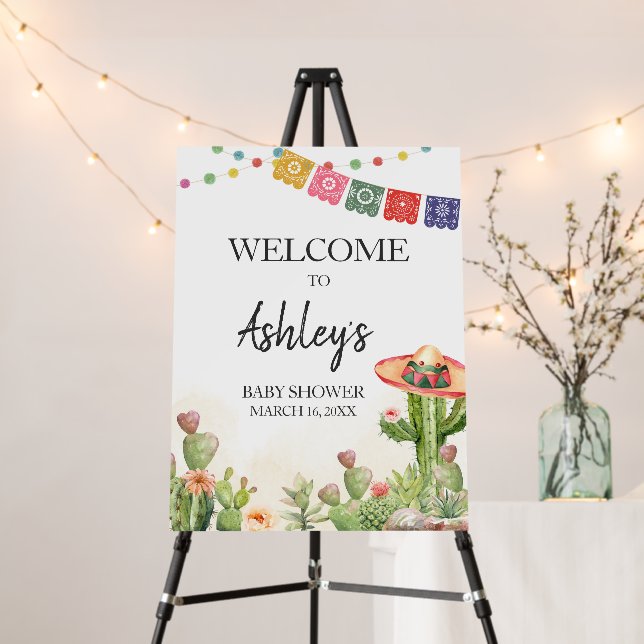 Fiesta Taco 'Bout Baby Shower Welcome Sign (In Situ (Stand))