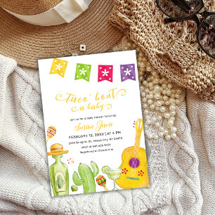 Fiesta Taco 'Bout Cactus Lime Baby Shower Invitation