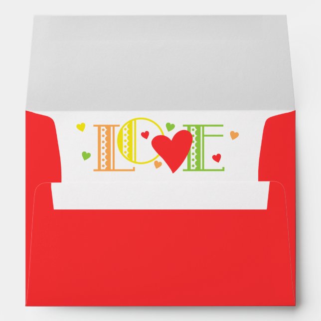 Fiesta Taco Bout Love Bridal Engagement Red Envelope (Back (Bottom))