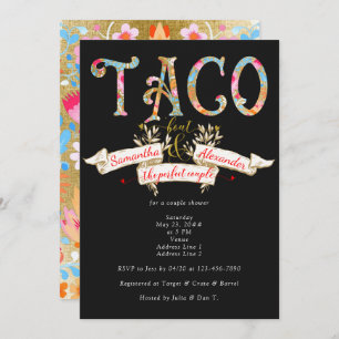 Fiesta Taco Bout Love Perfect Couple Couple Shower Invitation