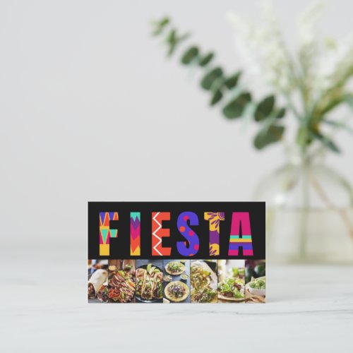 Fiesta taquizas business card