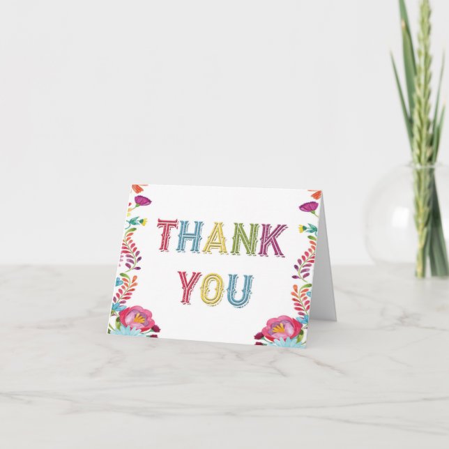 Fiesta Thank You Card (Front)