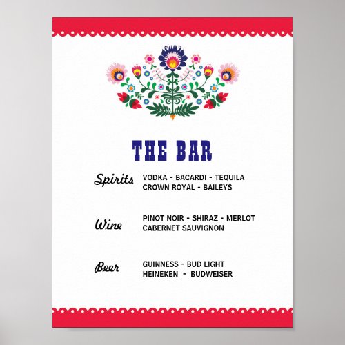 Fiesta The Bar Party Event Sign Engagement Shower