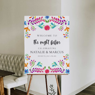 Fiesta Theme Rehearsal Dinner Welcome Sign