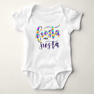 Fiesta Then Siesta - Calligraphy Baby Bodysuit