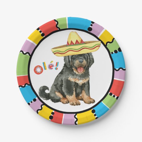 Fiesta Tibetan Mastiff Paper Plates