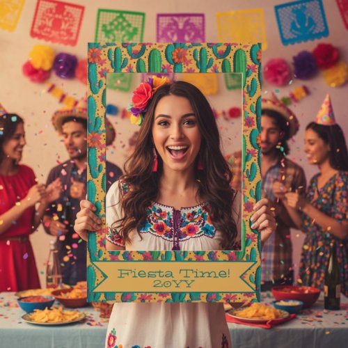 Fiesta Time Cactus Selfie Frame
