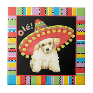 Fiesta Toy Poodle Ceramic Tile