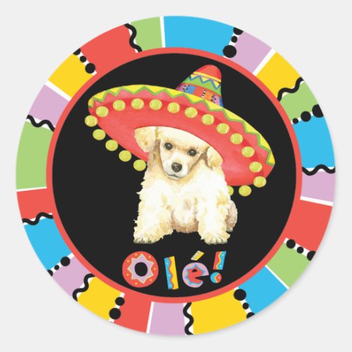 Fiesta Toy Poodle Classic Round Sticker