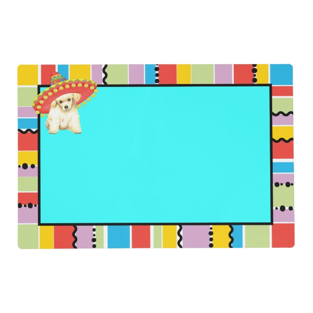 Fiesta Toy Poodle Placemat (Front)