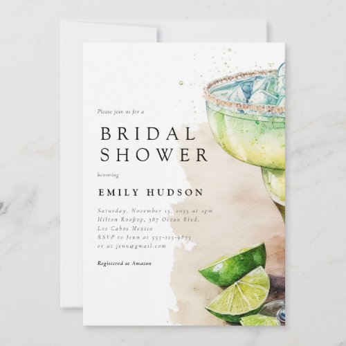 Fiesta Watercolor Bridal Shower Invitation