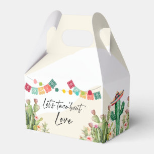 Fiesta Watercolor Cactus Mexican Bridal Shower Favor Boxes