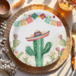Fiesta Watercolor Cactus Mexican Party Succulent Paper Plates<br><div class="desc">Set the tone for your party with these wonderful,  elegant looking paper plates with a cactus fiesta theme. Soft pastel colors and hand drawn illustrations characterize this invitation suite. The Fiesta theme is perfect for a summer party.</div>