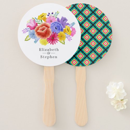 Fiesta Wedding Hand Fan