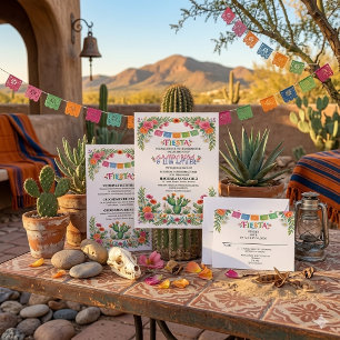 Fiesta Wedding RSVP Card 