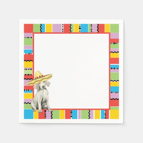 Fiesta Weimaraner Paper Napkins