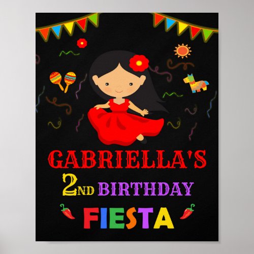 Fiesta welcome party sign 1st First fiesta girl
