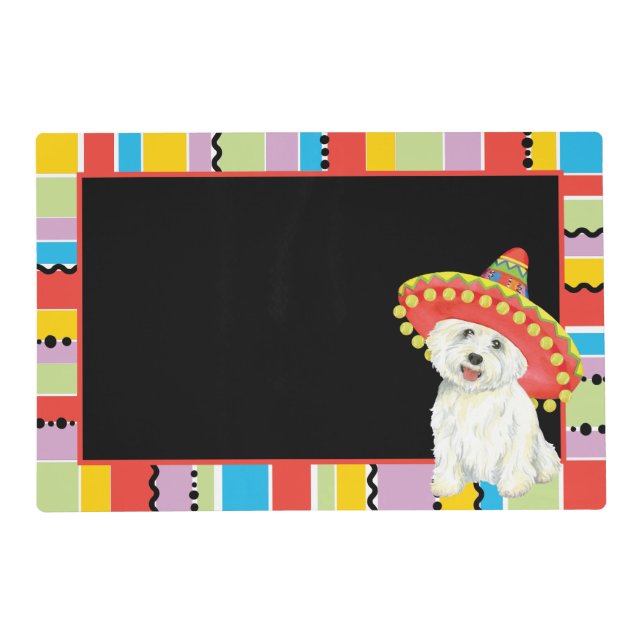 Fiesta Westie Placemat (Back)