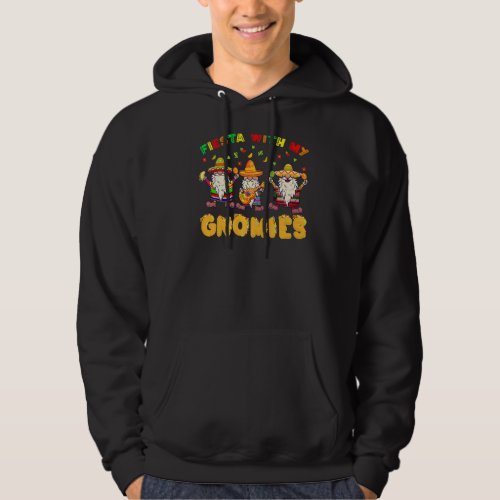 Fiesta With my Gnomies Mexican cinco de mayo Ponch Hoodie