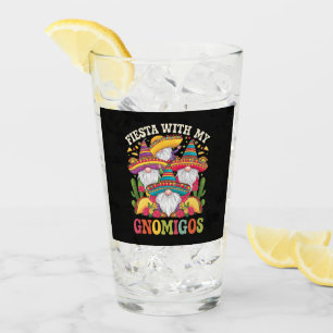 Fiesta With My Gnomigos Gnome Cinco De Mayo Glass