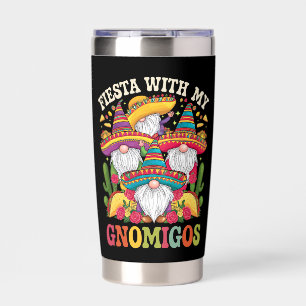Fiesta With My Gnomigos Gnome Cinco De Mayo Insulated Tumbler