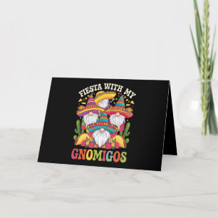 Fiesta With My Gnomigos Gnome Cinco De Mayo Letterpress Thank You Card