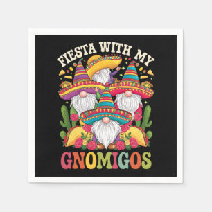 Fiesta With My Gnomigos Gnome Cinco De Mayo Napkins