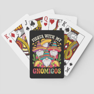 Fiesta With My Gnomigos Gnome Cinco De Mayo Poker Cards