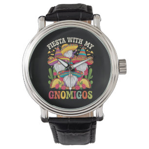 Fiesta With My Gnomigos Gnome Cinco De Mayo Watch