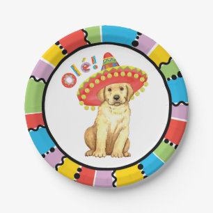 Fiesta Yellow Lab Paper Plates