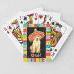 Fiesta Yellow Lab Playing Cards at Zazzle