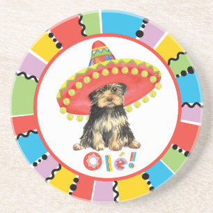 Fiesta Yorkie Sandstone Coaster