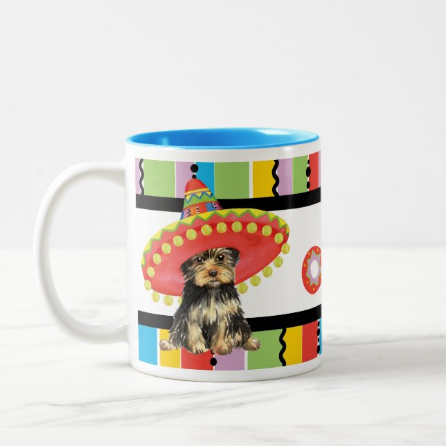 Fiesta Yorkie Two-Tone Coffee Mug (Left)