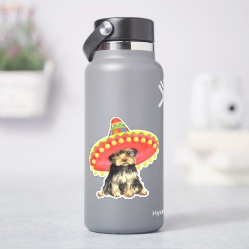 Fiesta Yorkshire Terrier Vinyl Sticker