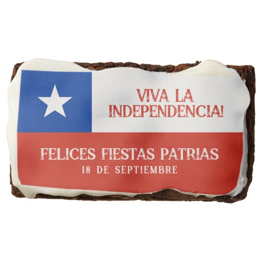 Fiestas Patrias Independence Day Chile Flag Brownie (Front)