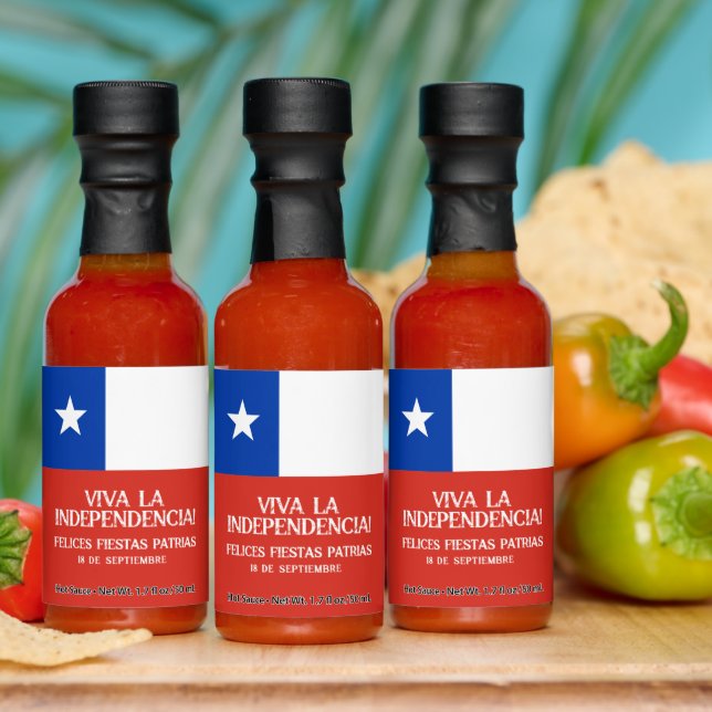 Fiestas Patrias Independence Day Chile Flag Hot Sauces (Multi)