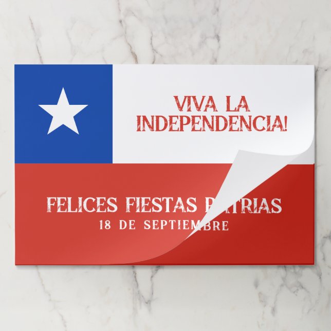 Fiestas Patrias Independence Day Chile Flag Paper Pad (Folded)