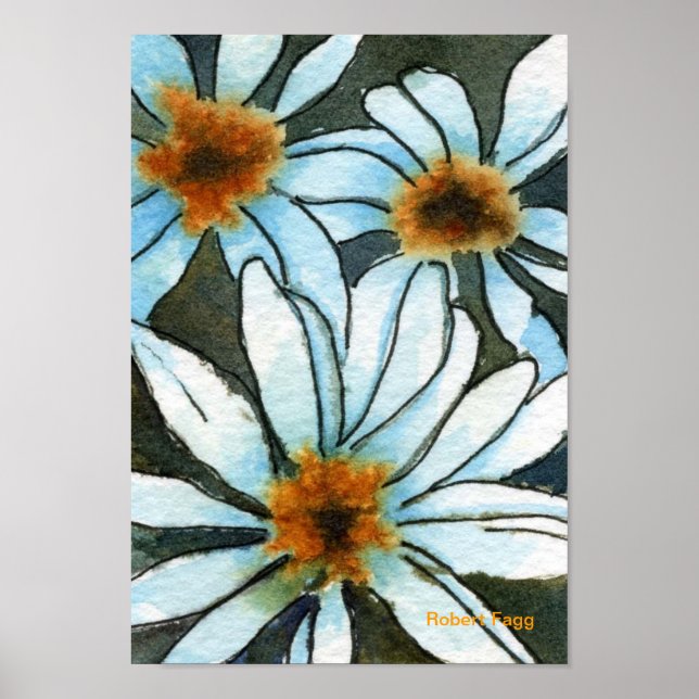Fiesty Floral #1 Art Print (Front)