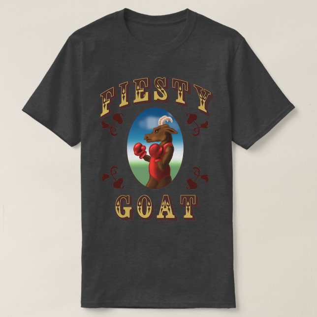 Fiesty Goat  T-Shirt (Design Front)