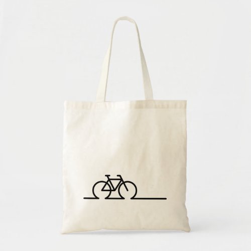 Fiets lijn tekening E_bike race_ en MTB fietsen Tote Bag