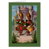 Fife & Drum Foxes Greeting Card (Front)