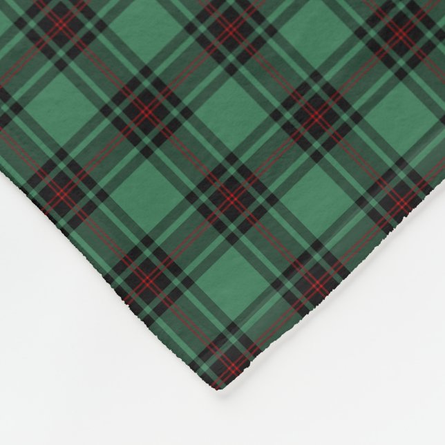 Fife Scotland District Tartan Fleece Blanket (Corner)