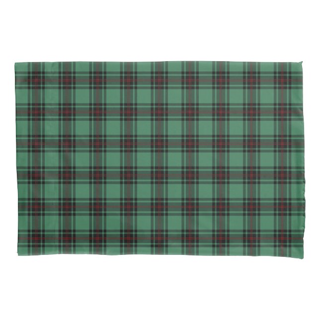 Fife Scotland District Tartan Green Plaid Pillow Case (Front)