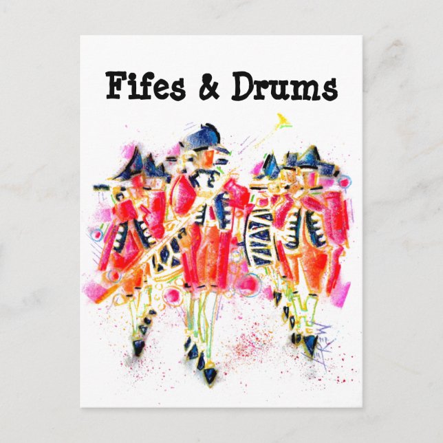 Fifes and Drums #181201 Postcard (Front)