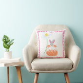 'fifi' daisy bunny in pink and orange pillow (Chair)