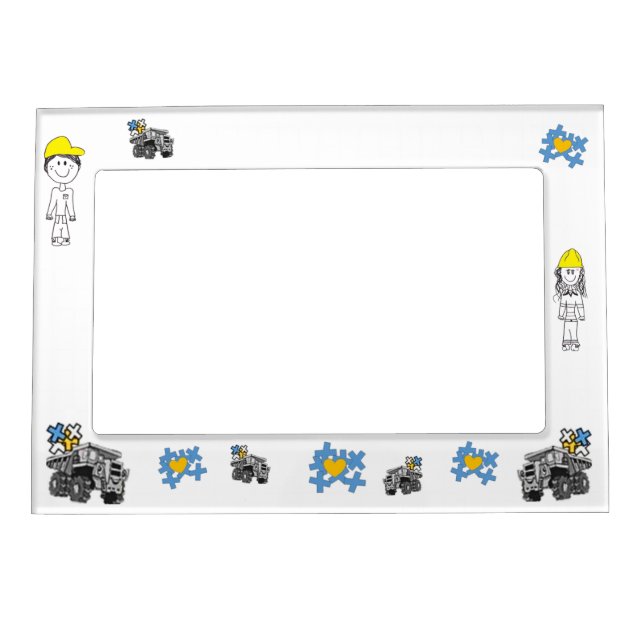 -FIFO Son+mom+Dumptruck Magnetic Frame (Front)